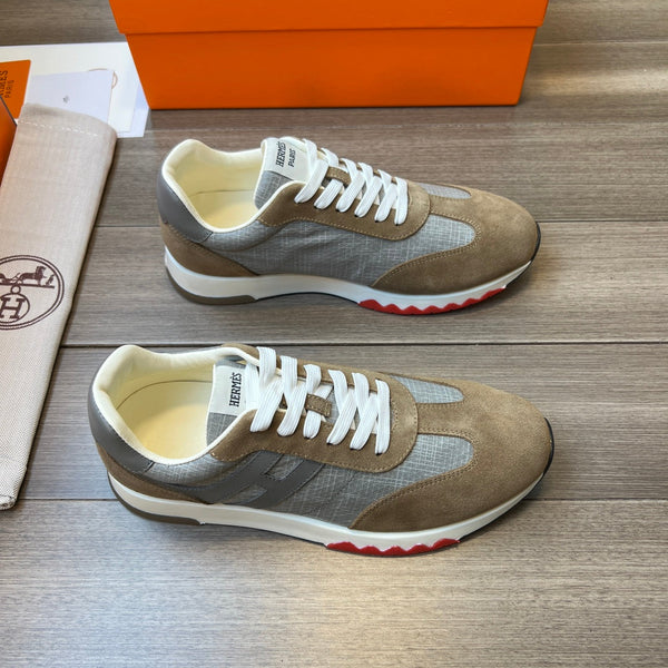 HM TRAIL SNEAKER MOSS AND GRAY CANVAS