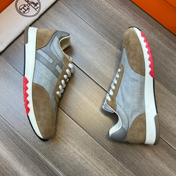 HM TRAIL SNEAKER MOSS AND GRAY CANVAS