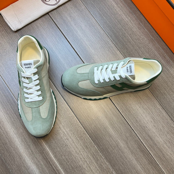 SNEAKER HM TRAIL IN TELA GRIGIO CHIARO E PIETRA