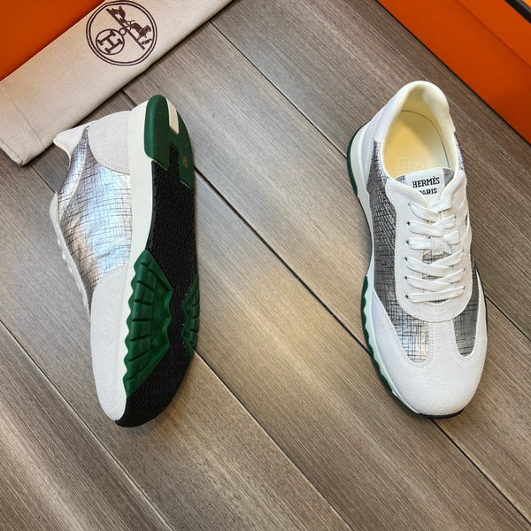 HM TRAIL SNEAKER SILVER AND LIGHT GRAY CANVAS