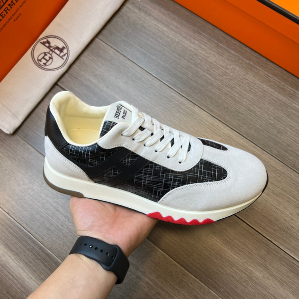 HM TRAIL SNEAKER BLACK AND LIGHT GRAY CANVAS