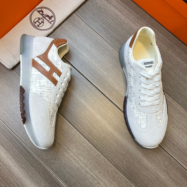 HM TRAIL SNEAKER WHITE AND LIGHT GRAY CANVAS