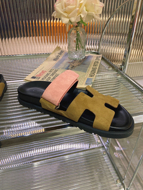 SANDALO CYPRUS ARMY MIX CAMOSCIO ROSA CHIARO