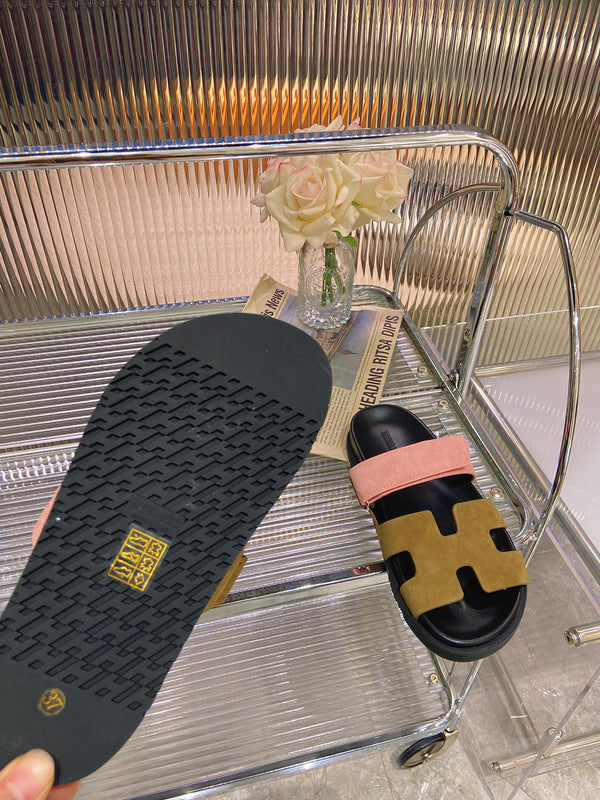 SANDALO CYPRUS ARMY MIX CAMOSCIO ROSA CHIARO