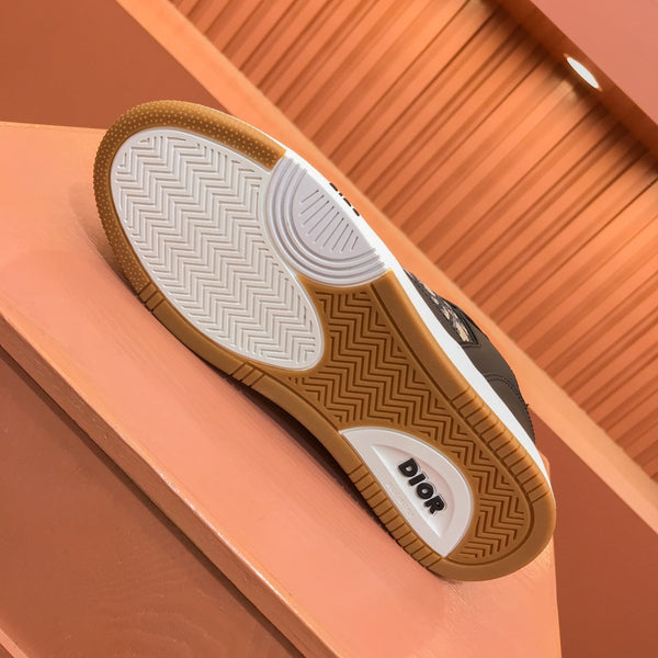 CD B27 LOW-TOP SNEAKER BLACK-BEIGE CALFSKIN