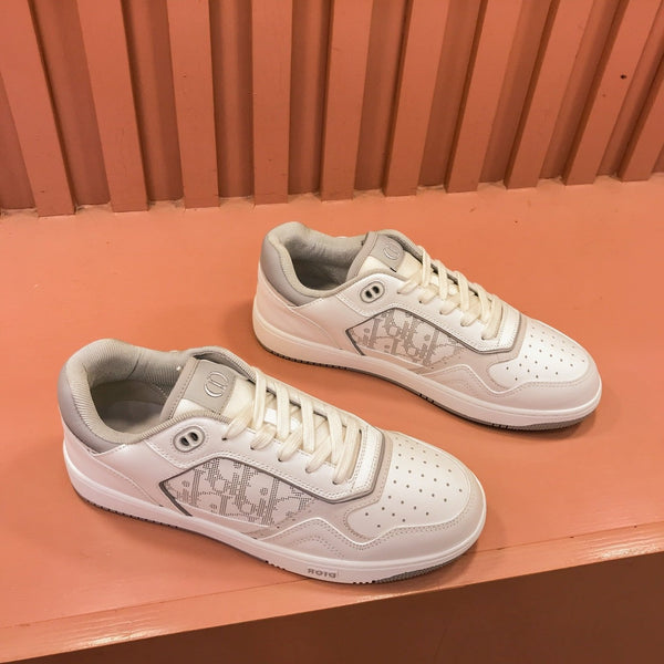 CD B27 LOW-TOP SNEAKER WHITE-CLOUD MESH CALFSKIN