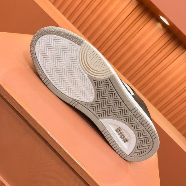 CD B27 LOW-TOP SNEAKER BLACK-WHITE MESH CALFSKIN