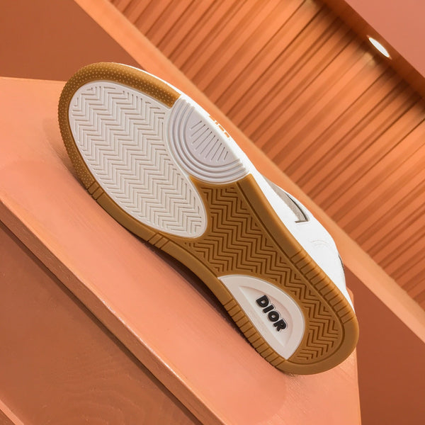 CD B27 LOW-TOP SNEAKER GRAY-WHITE MESH CALFSKIN