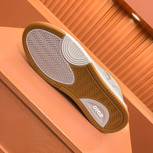 CD B27 LOW-TOP SNEAKER CREAM GREY MESH CALFSKIN