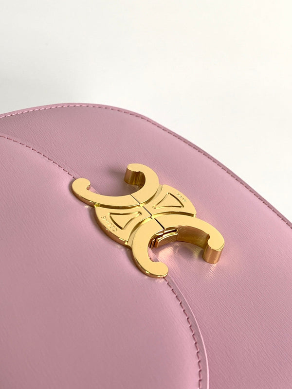 teen besace triomphe 18.5 pink calfskin