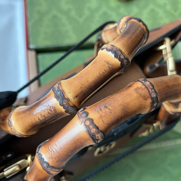 Borsa Gucci Diana Bamboo in pelle di vitello marrone 240101