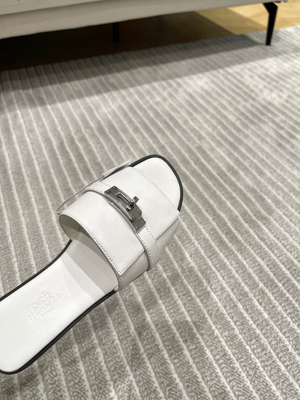 GABRIEL SANDAL WHITE CALFSKIN