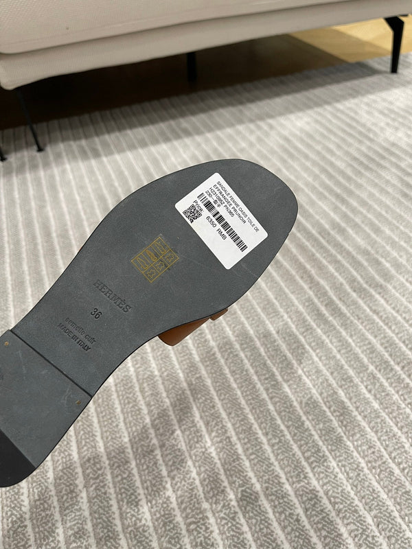 GABRIEL SANDAL CARAMEL CALFSKIN