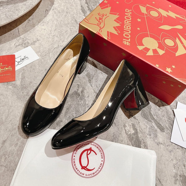 CL Miss Sab 85 Mm Pumps Patent Calf Black