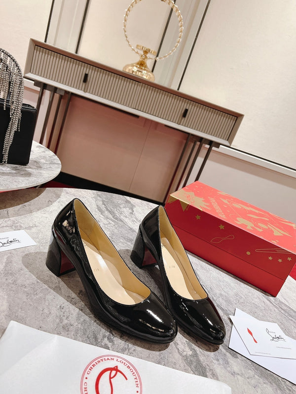 CL Miss Sab 85 mm Pumps Patent Calf Nero