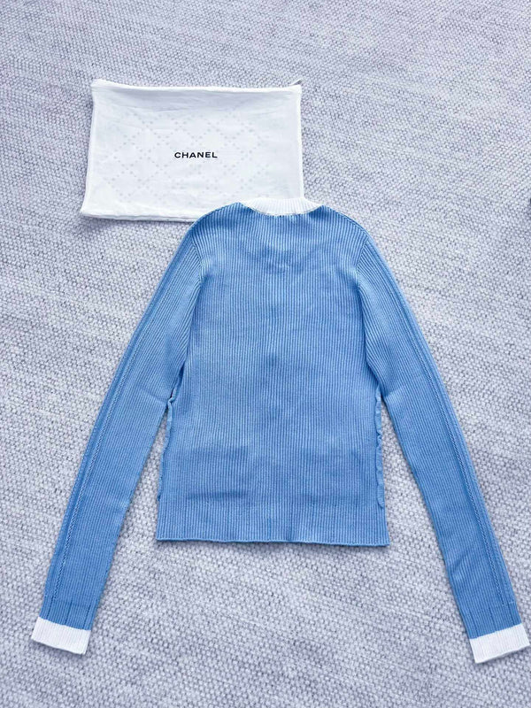 CC Cardigan Blue Cotton