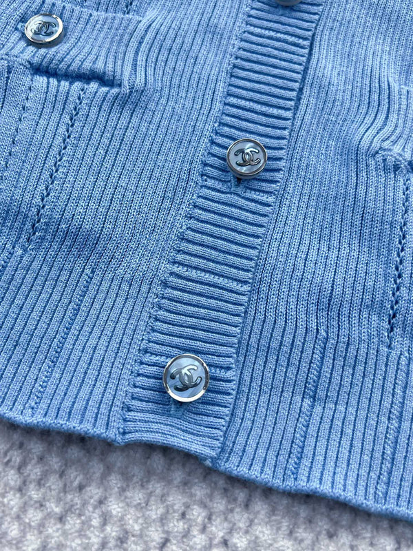 CC Cardigan Blue Cotton