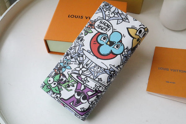 LV Brazza Wallet Monogram Comics Canvas 195895