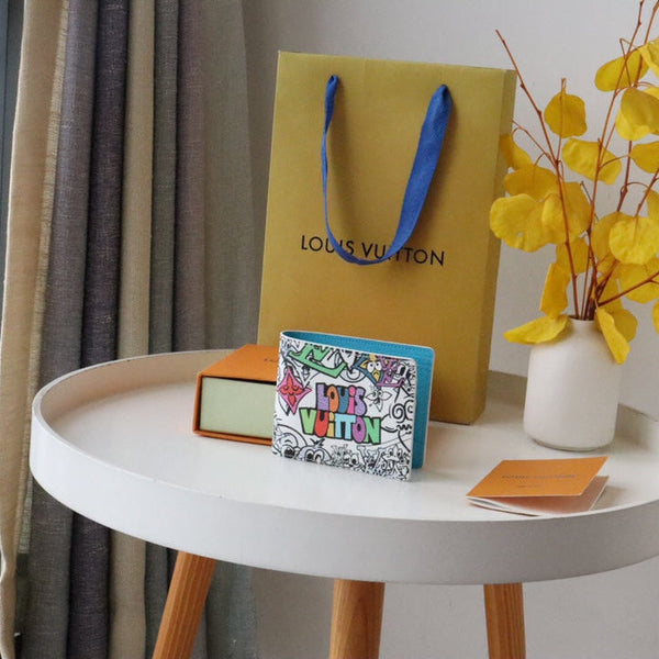 LV Multiple Wallet Monogram Comics Canvas 195896