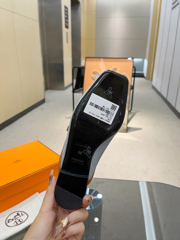 GRUPPO MULE TAWNY MIX SKY LAMBSKIN