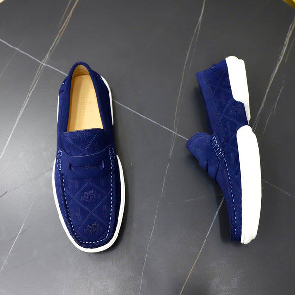 HM GUILLAUME LOAFER NAVY SUEDE