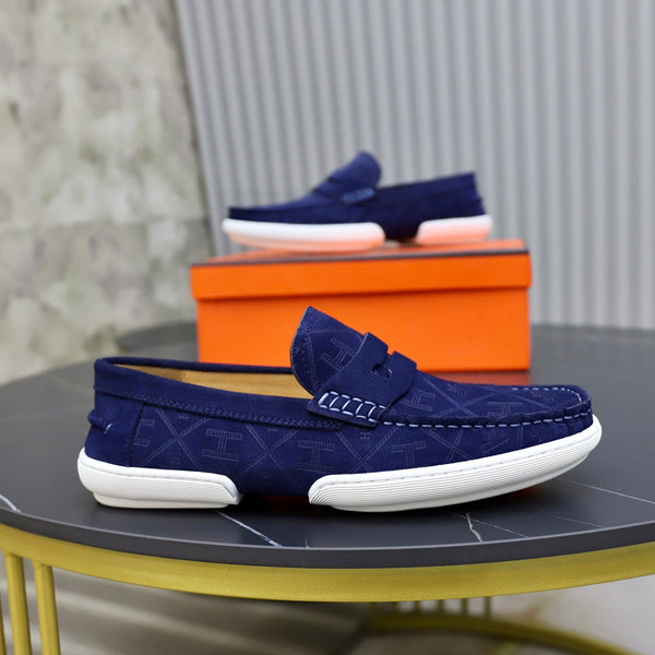 HM GUILLAUME LOAFER NAVY SUEDE