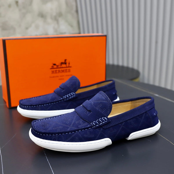 HM GUILLAUME LOAFER NAVY SUEDE