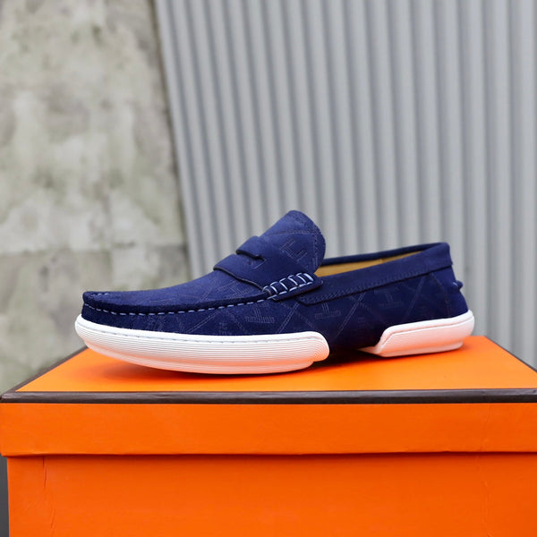 HM GUILLAUME LOAFER NAVY SUEDE