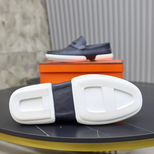 HM GUILLAUME LOAFER NAVY CALFSKIN