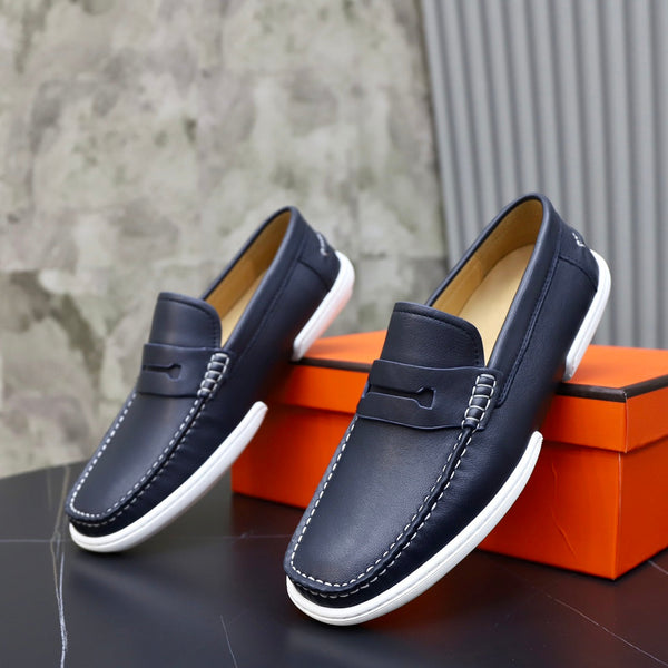 HM GUILLAUME LOAFER NAVY CALFSKIN