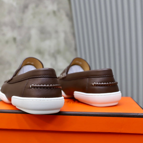 HM GUILLAUME LOAFER CHOCOLATE CALFSKIN