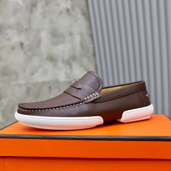 HM GUILLAUME LOAFER CHOCOLATE CALFSKIN