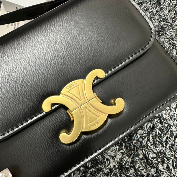 TRIPHOME TEEN 18 PELLE DI VACCHETTA NERA