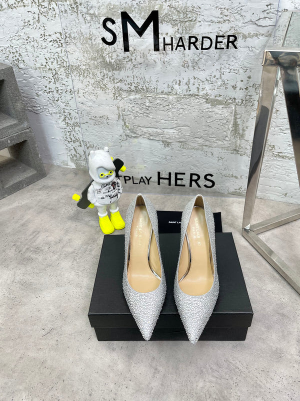 SL OPYUM BASIC TACCO ALTO ARGENTO CRISTALLO RASO