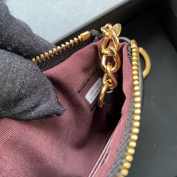 CC A50168 Keyring Cardholder Black Sheepskin GHW 229705