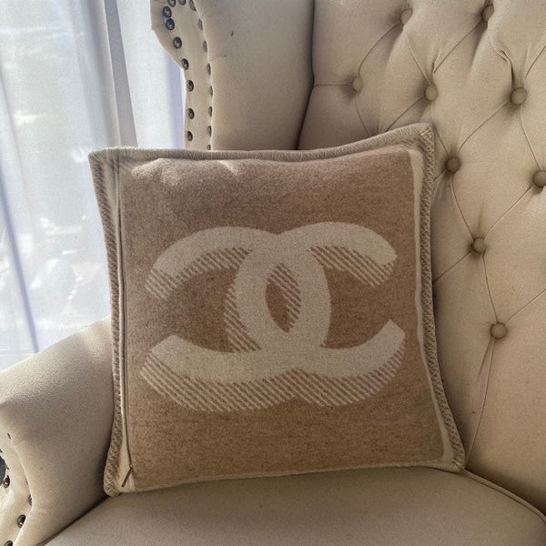 CC Blanket Large Logo Wool Cashmere
