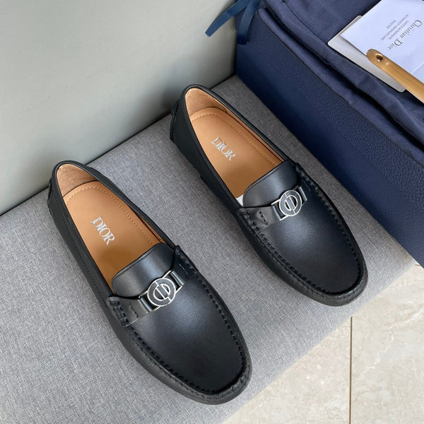 CD JUAL ICON BUCKLE LOAFER BLACK CALFSKIN