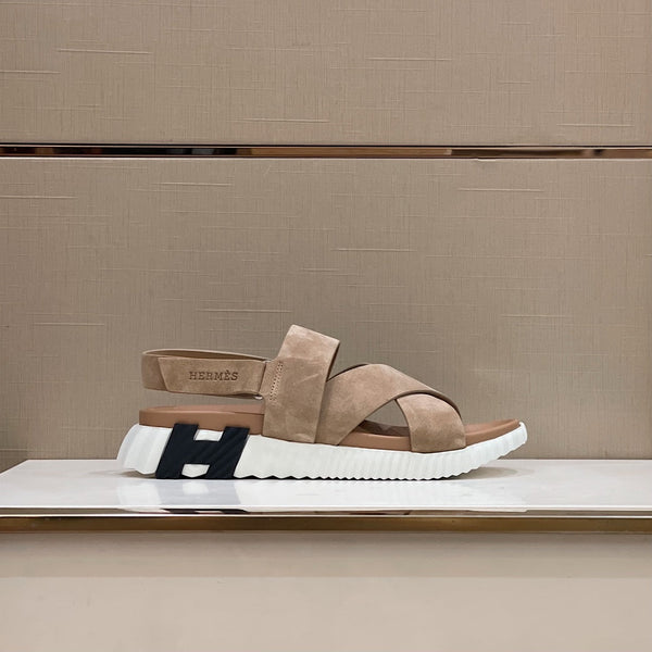 HM ELECTRIC SANDAL CAMEL SUEDE