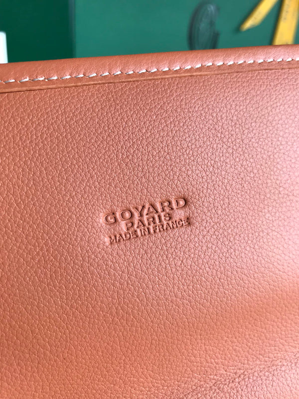 SAINT LÉGER BACKPACK 35 IN BROWN GOYARDINE CANVAS AND CALFSKIN WITH CARTOON PATCH