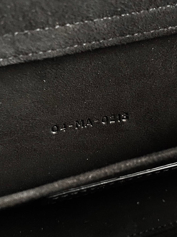 MEDIUM D-JOY 26 BAG IN BLACK WHITE CALFSKIN