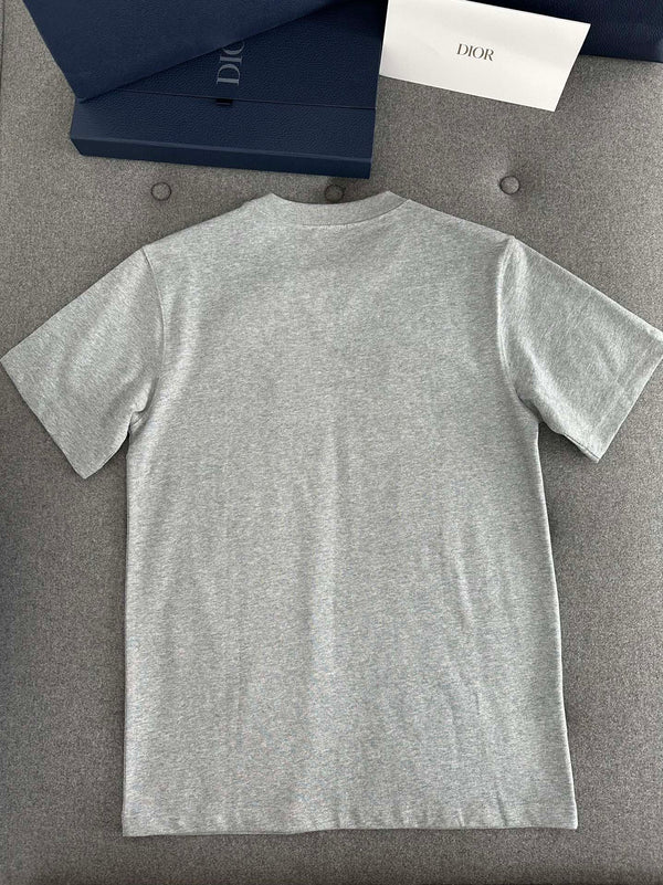 CD Loose T-shirt Gray Cotton