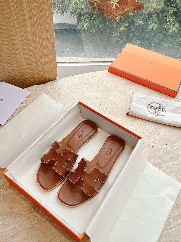 HM 25 Oran Sandal Brown Calfskin