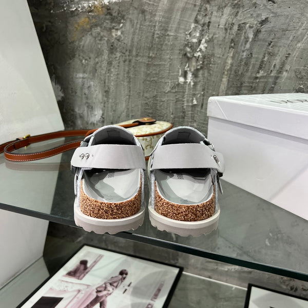 CD x Birkenstock Tokio Mule Grey White Felt Coth