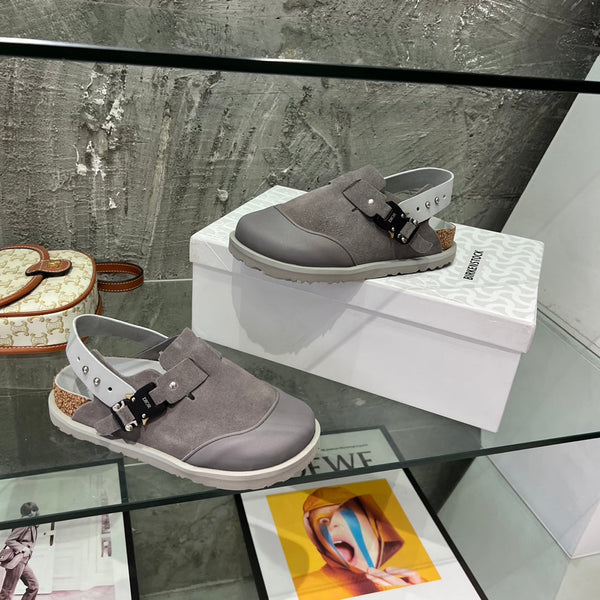 CD x Birkenstock Tokio Mule Grey Suede