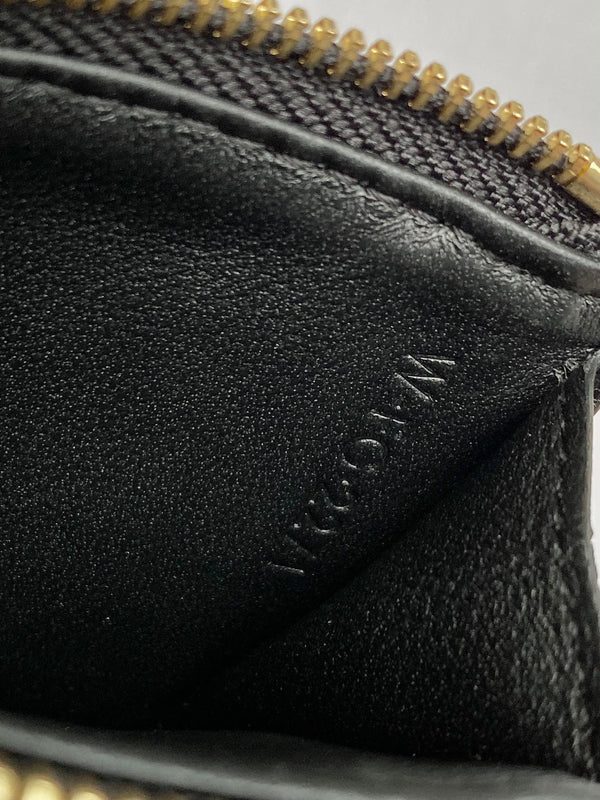 PORTAFOGLIO TRIPHOME 9 DUE IN UNO IN PELLE DI VITELLO NERA