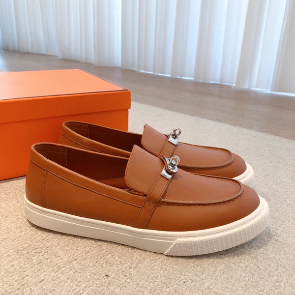 SNEAKER SLIP-ON HM GAME IN PELLE DI VITELLO FUOCO