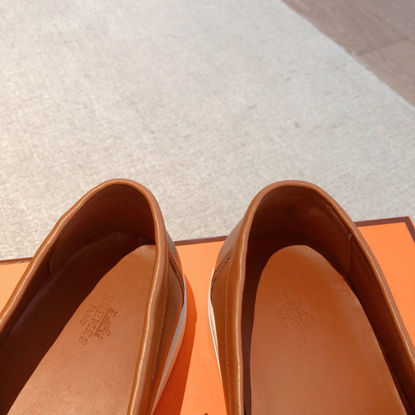 SNEAKER SLIP-ON HM GAME IN PELLE DI VITELLO FUOCO