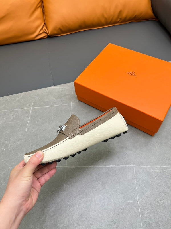 MOCASSINO HM IRVING IN PELLE DI VITELLO CENERE