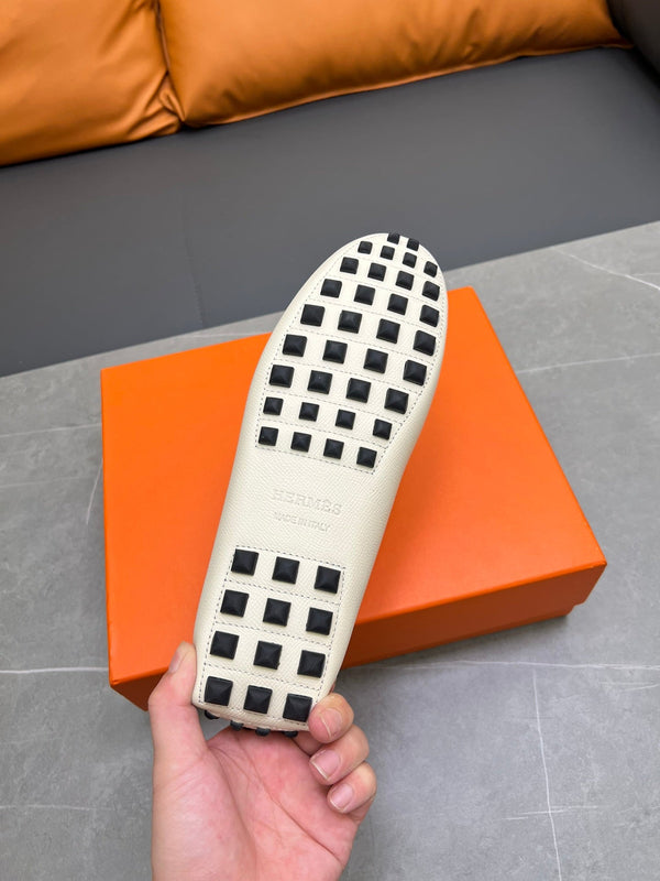 MOCASSINO HM IRVING IN PELLE DI VITELLO CENERE