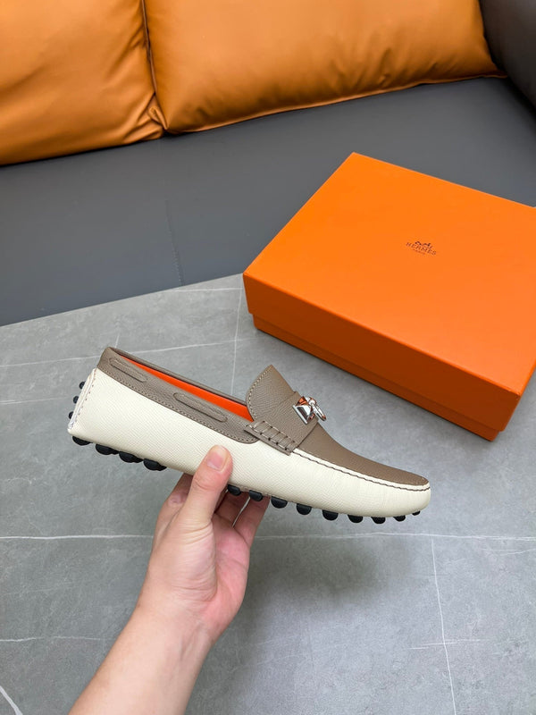 MOCASSINO HM IRVING IN PELLE DI VITELLO CENERE